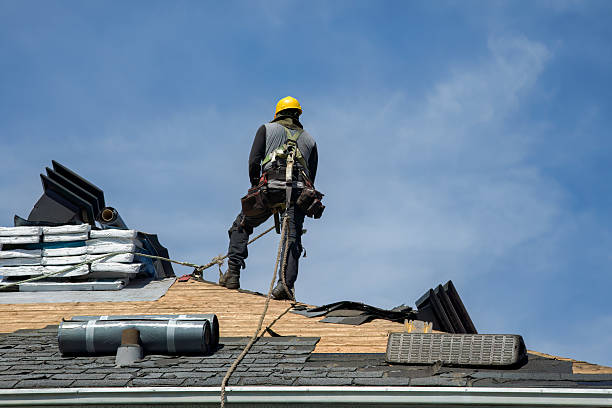 Professional Roofing technician working in Stevens, PA
